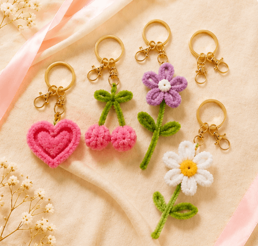 Pipe Cleaner Keychains