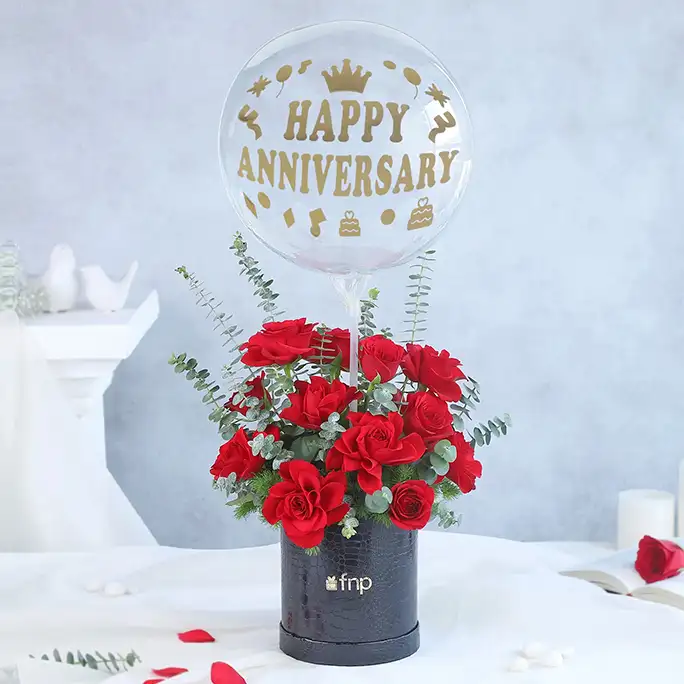 Grateful For You Roses in Jar