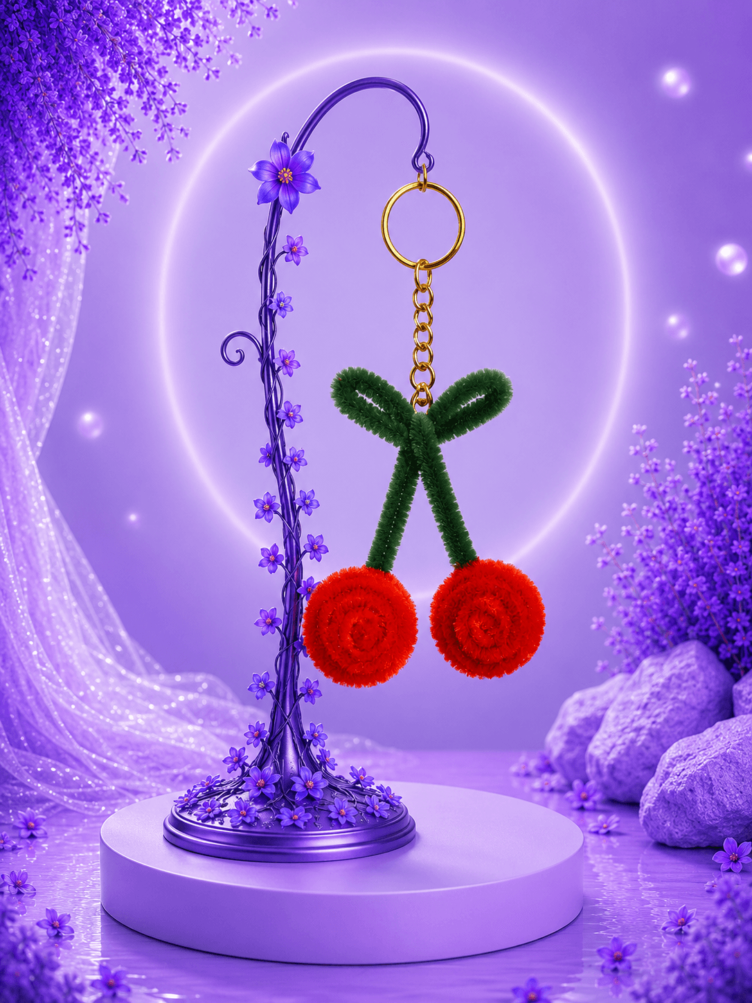 Cherry Keychain