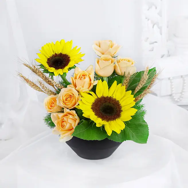 Vintage Floral Yarn Art