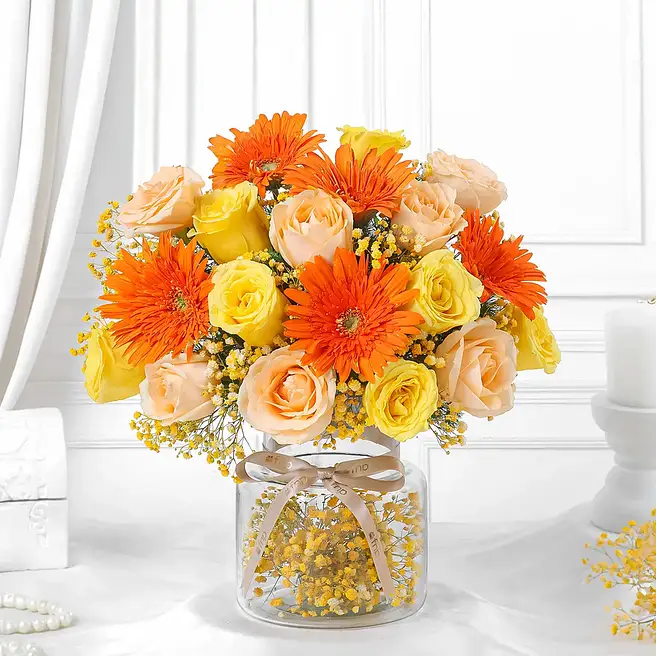 Sunset Yarn Bouquet